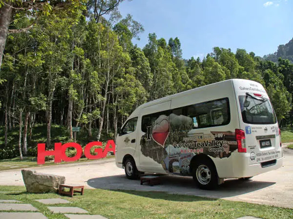 HOGA Gaharu Tea Valley Tour Van