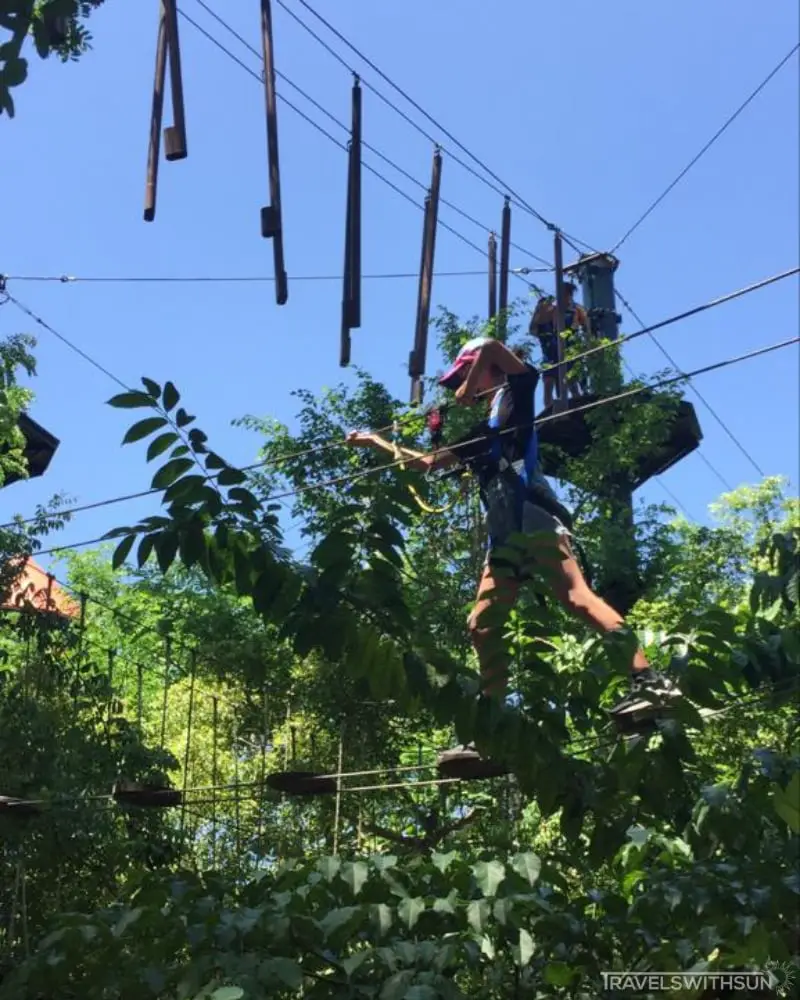 Hanging Rope Course At Escape Theme Park, Penang