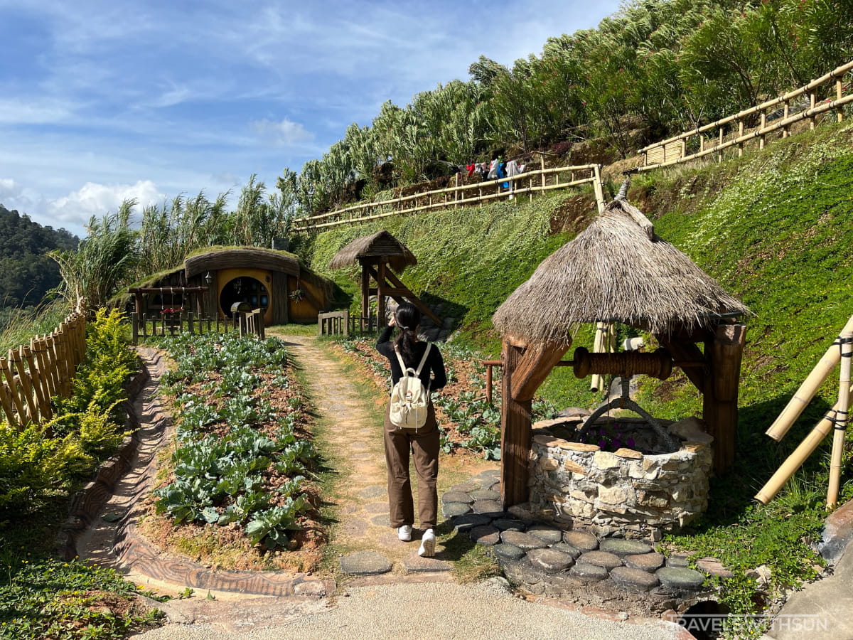 Hobbit House With A Well And Vegetable Patch At Hobbitoon Village At Perak
