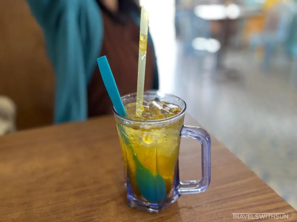 Honey Lime Juice At Lian Thong Restaurant, Taiping