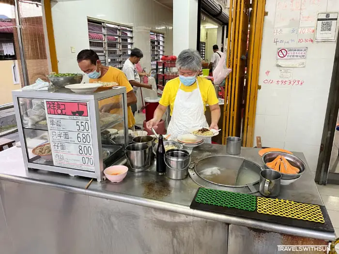 How They Prepare Wan Tan Mee At Cheong Kee Wan Tan Mee In Buntong, Ipoh