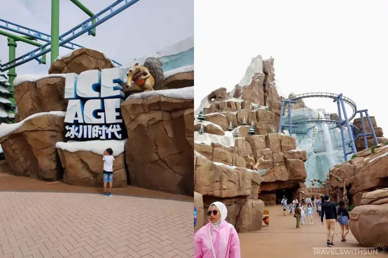 Ice Age Zone At Genting Highland Outdoor Theme Park