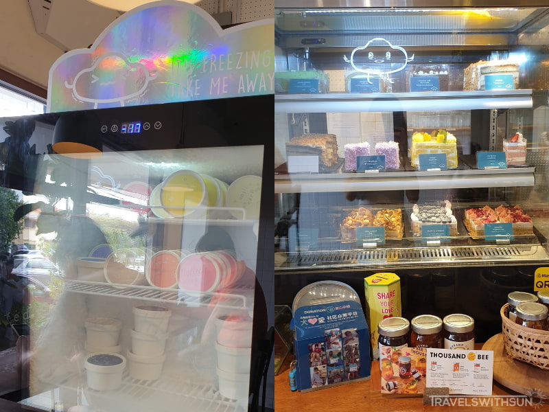 Ice Cream And Cake Display At Fluffed Café, Paramount Garden in Petaling Jaya