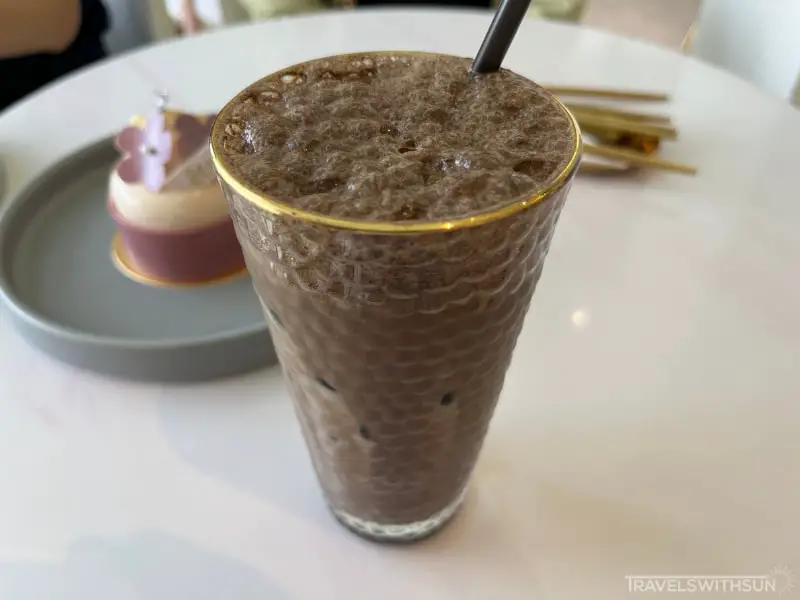 Iced Hojicha Latte At Etre Patisserie Cafe In Ipoh