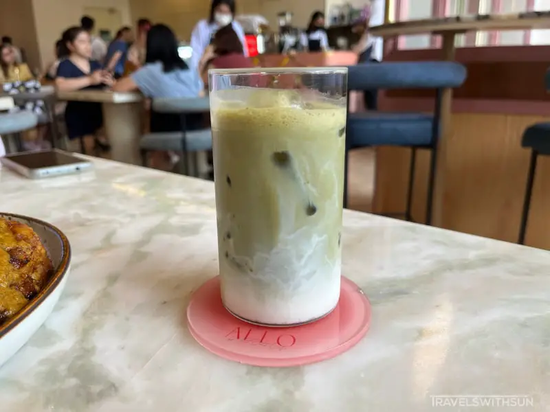 Iced Houjicha Cafe Latte At ALLO By The Owls Cafe