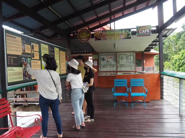 Information Boards At The Orangutan Island Visitor And Rehabilitation Center Run By Bukit Merah Orang Utan Island Foundation