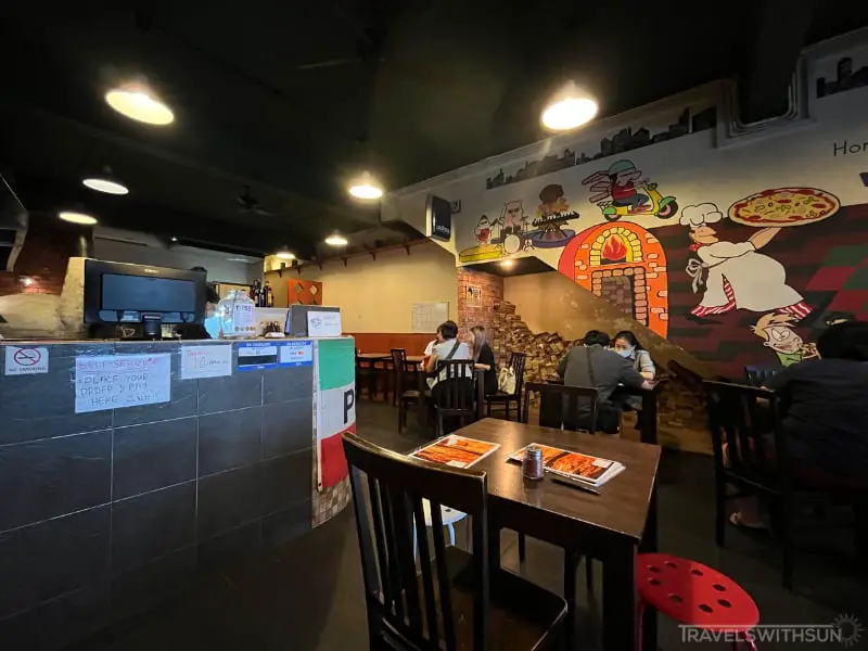 Inside MichelangelO's Pizzeria In Ipoh