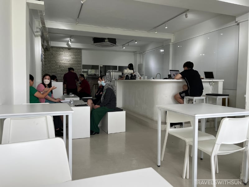 Interior Of Cold Blue Specialty Coffee In Ipoh
