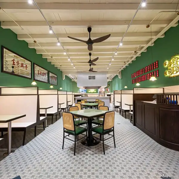 Interior of Yong Pin Restaurant