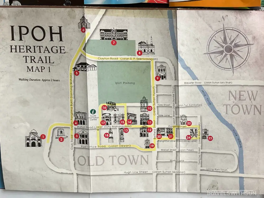 Ipoh Heritage Trail Map