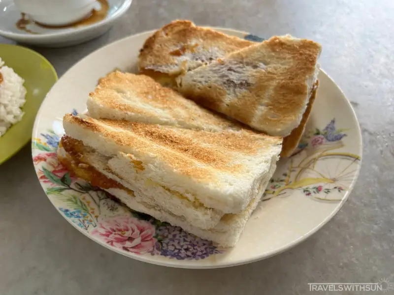 Kaya Butter Toast At Keng Nam Coffee Shop