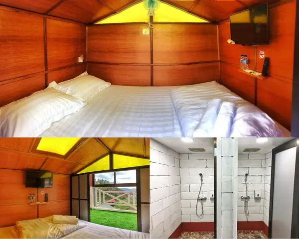 Kea Garden Mini Chalet Bedroom and Showers
