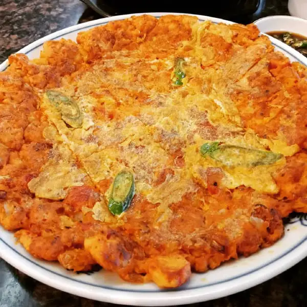 Kimchi Pancake At Han Woo Ri Korean BBQ Restaurant