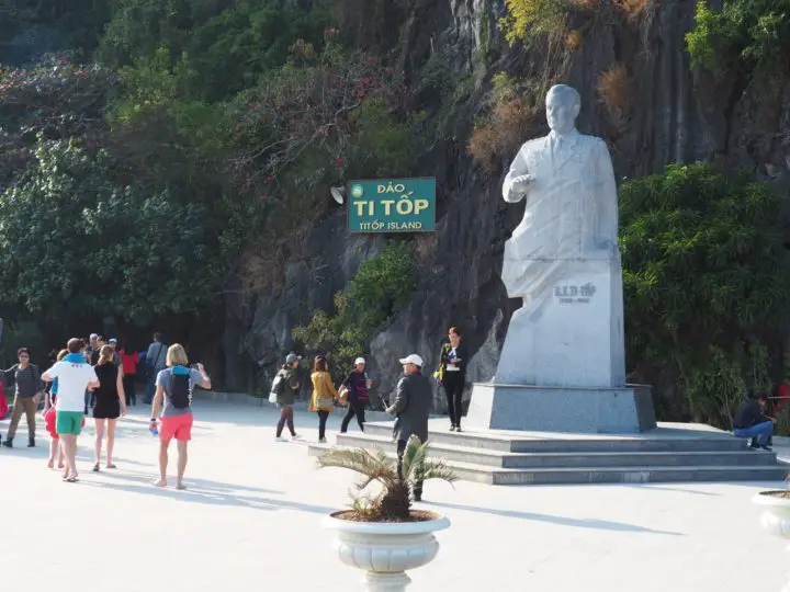 Landmark statue at Ti Top island