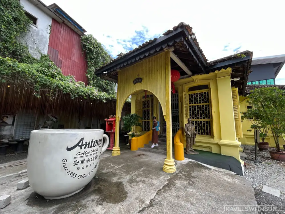 Large Coffee Cup And Heritage House At The Side Of Antong Coffee Factory, Taiping