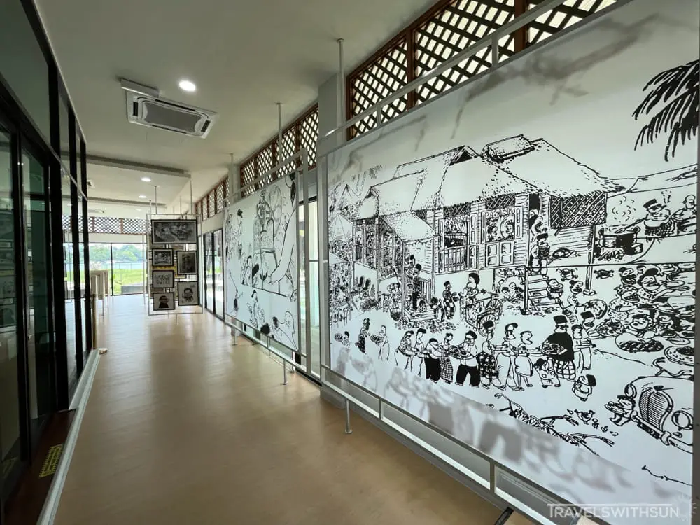 Large Displays Of Lat's Work At Lat House Gallery In Batu Gajah