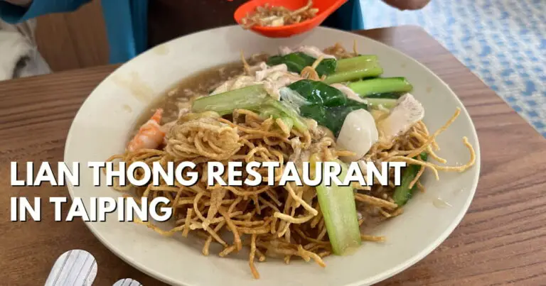 Lian Thong Restaurant – Old School Kopitiam In Taiping