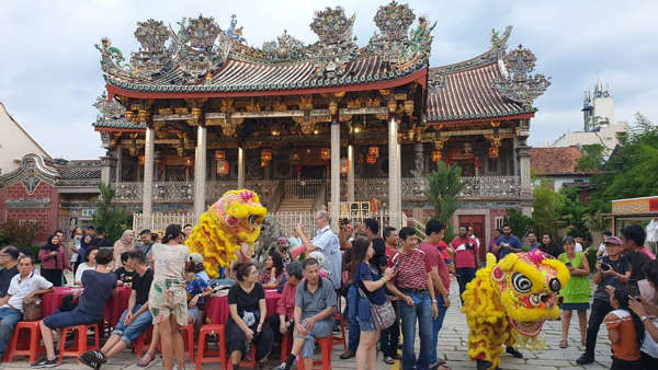 Lion Dance Event At Penang Khoo Kongsi Temple