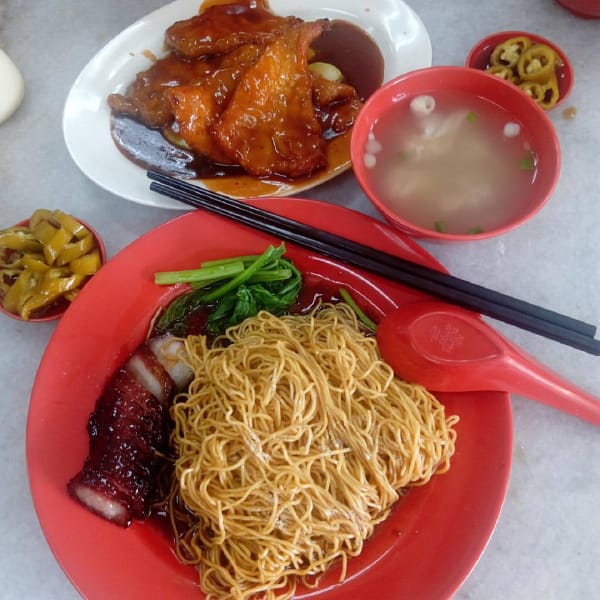 Local Dishes At Restoran Meng Kee Char Siew