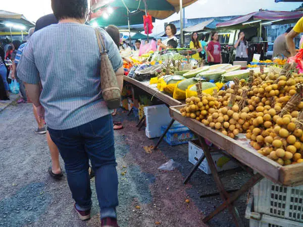 Local Fruit For Sale At One Of The Ipoh Night Market