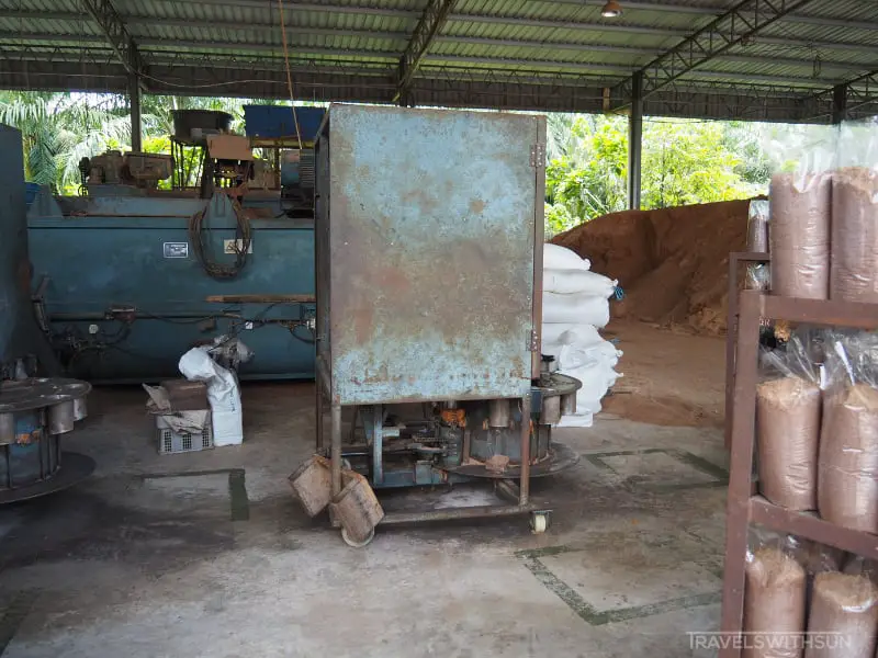 Machinery For Preparing The Soil Mix At Wonder Farm Mushroom In Taiping
