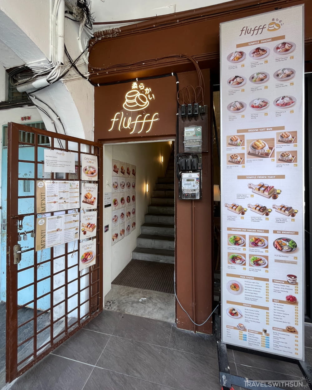 Main Entrance To Flufff Cafe In Ipoh