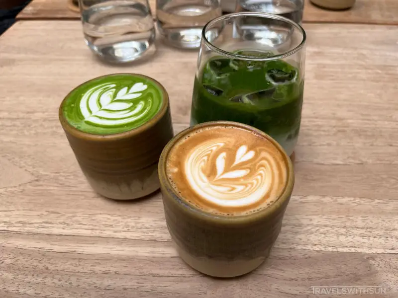 Matcha Latte And Coffee At Tapestry KL