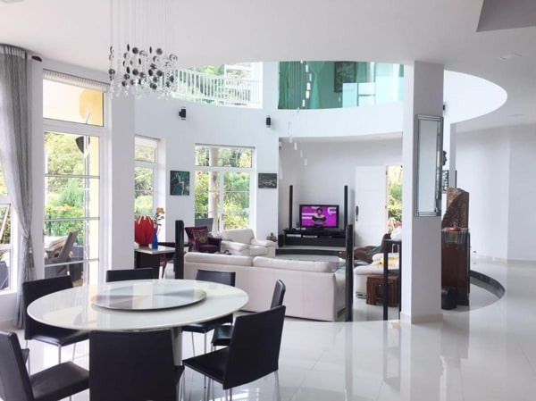 Modern Living Room At Vacation Bungalow in Cameron Highland