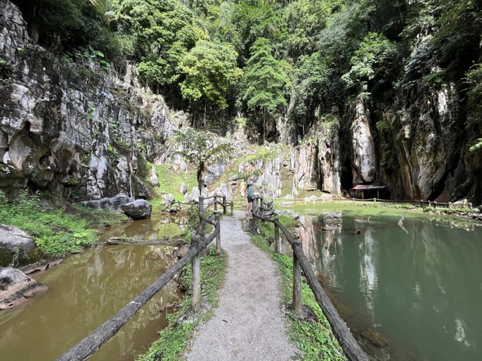 Narrow Walkway At The Far End Of The Lake At Qing Xin Ling Leisure & Cultural Village