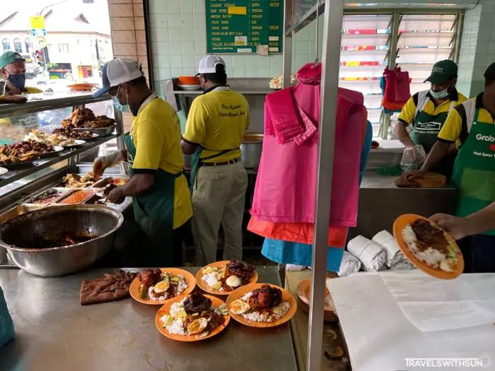 Nasi Kandar Stall At The Front Of Yong Suan Coffee Shop In Ipoh