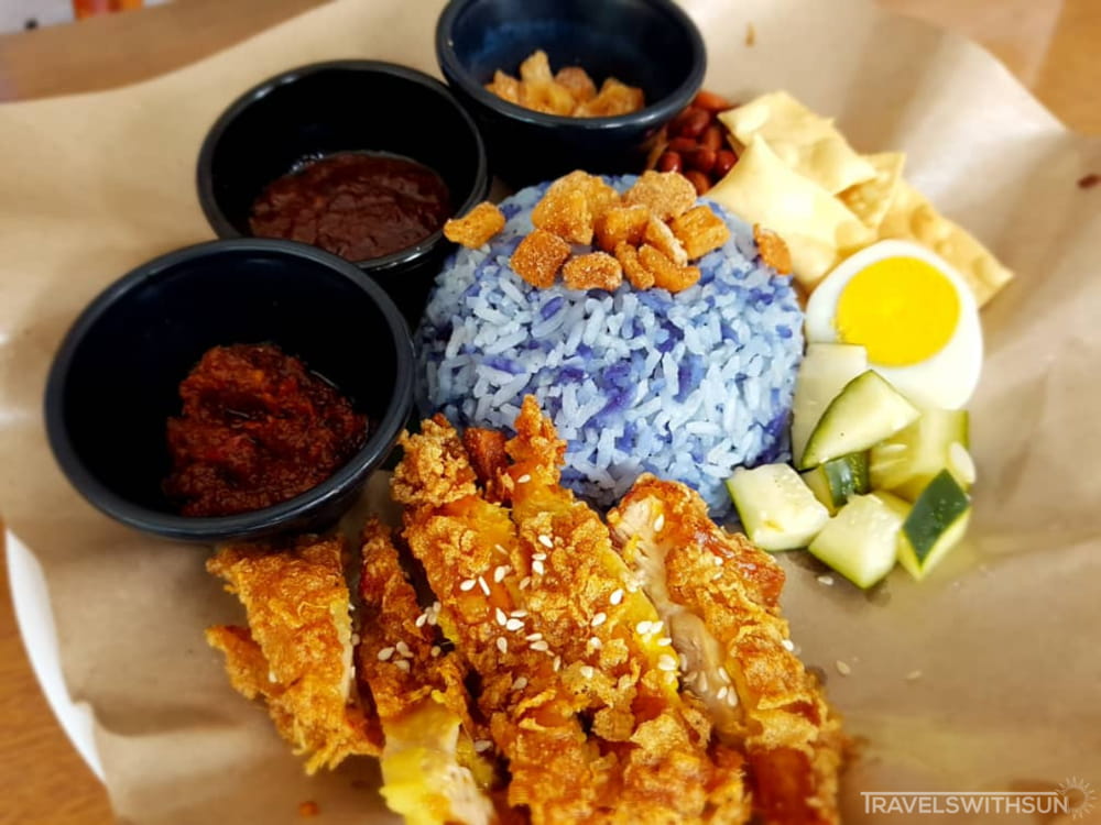 Nasi Lemak With Fried Chicken At Kampung Dining In Petaling Jaya