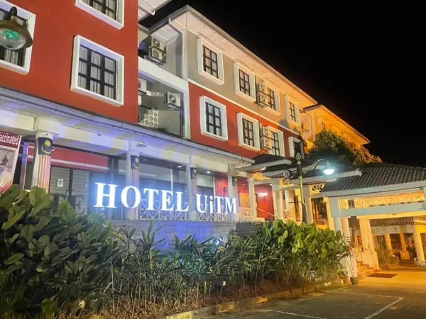 Night Shot Of Hotel UiTM At Shah Alam