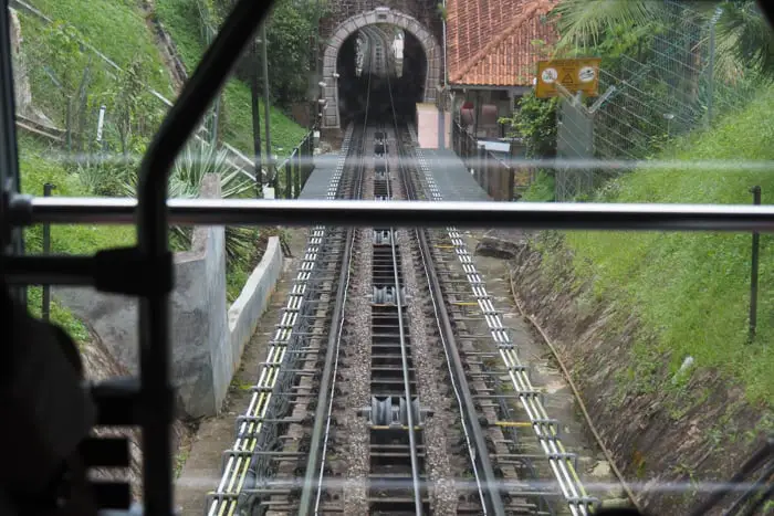 On The Penang Hill Funicular
