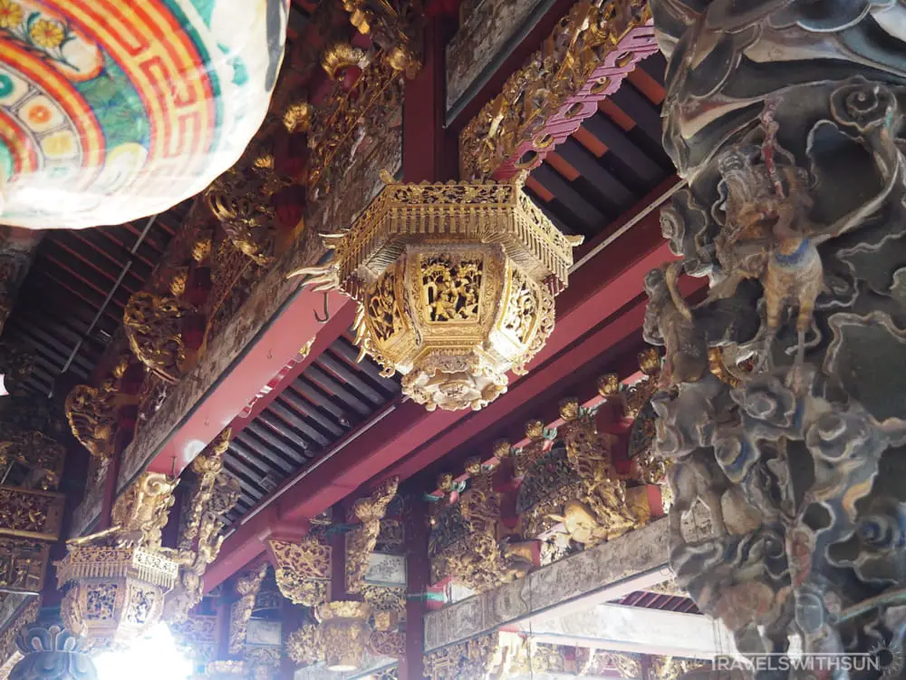 One Of Many Hanging Short Columns At Leong San Tong Khoo Kongsi