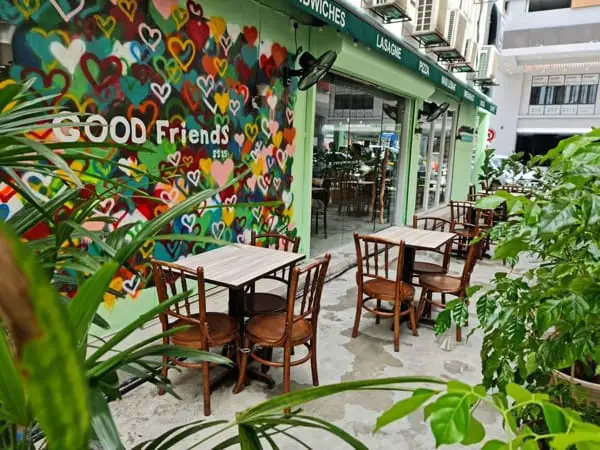 Outdoor Dining At Good Friends Restaurant & Cafe