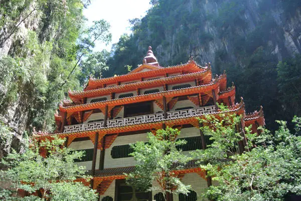 Pagoda At The Back Of Sam Poh Tong Temple In Ipoh
