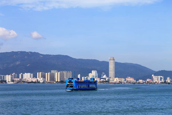 Penang Ferry Between George Town And The Mainland