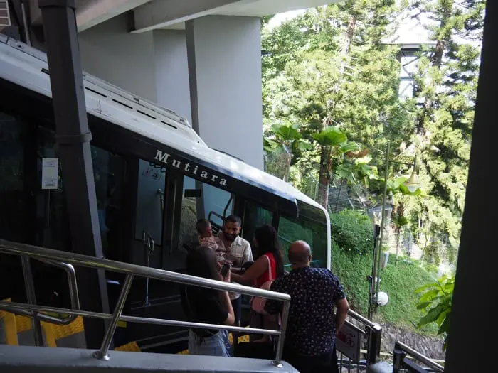 Penang Hill Funicular At The Upper Station