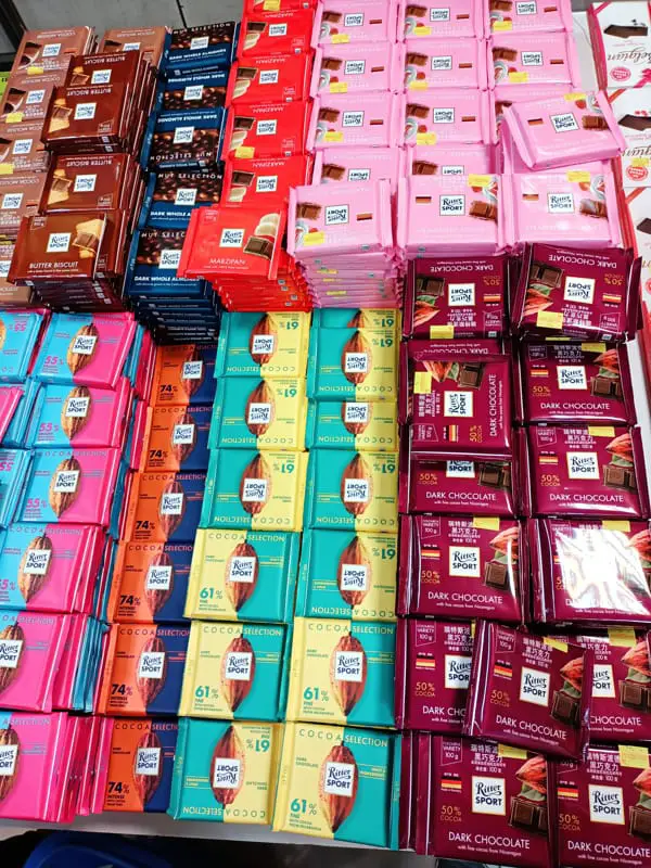 Piles Of Different Chocolate Brands Available At Eastern Native Duty Free Shopping Langkawi