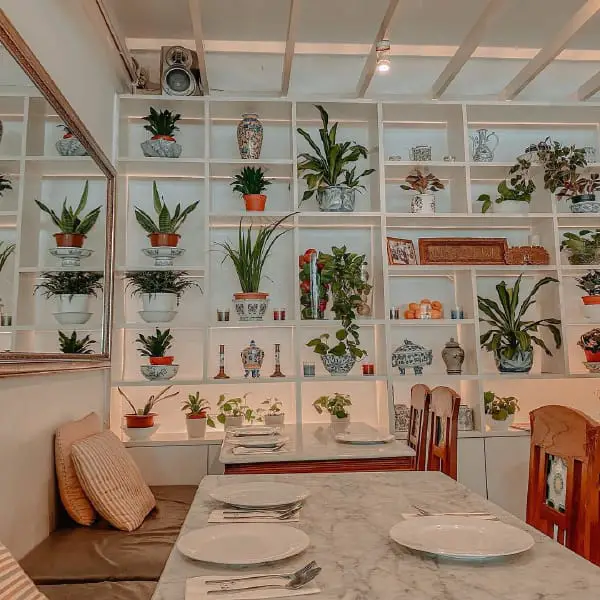 Plant-filled Interior Of Serai Thai Restoran At Shah Alam