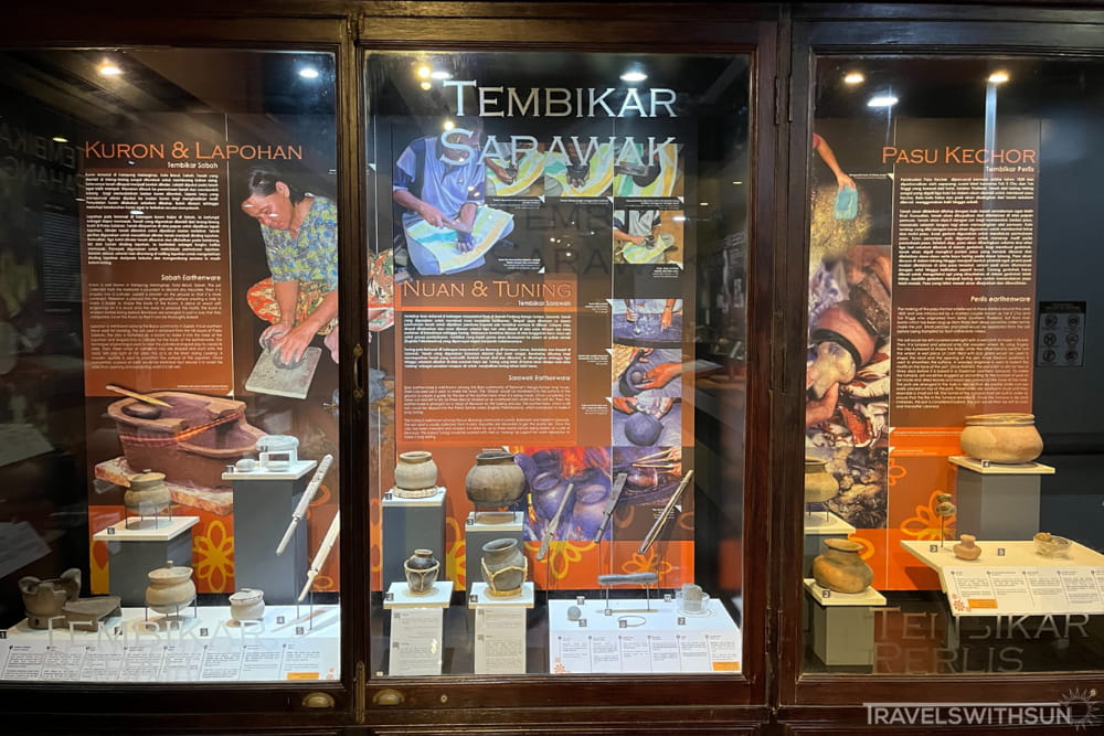 Pottery From Different States At Perak Museum In Taiping