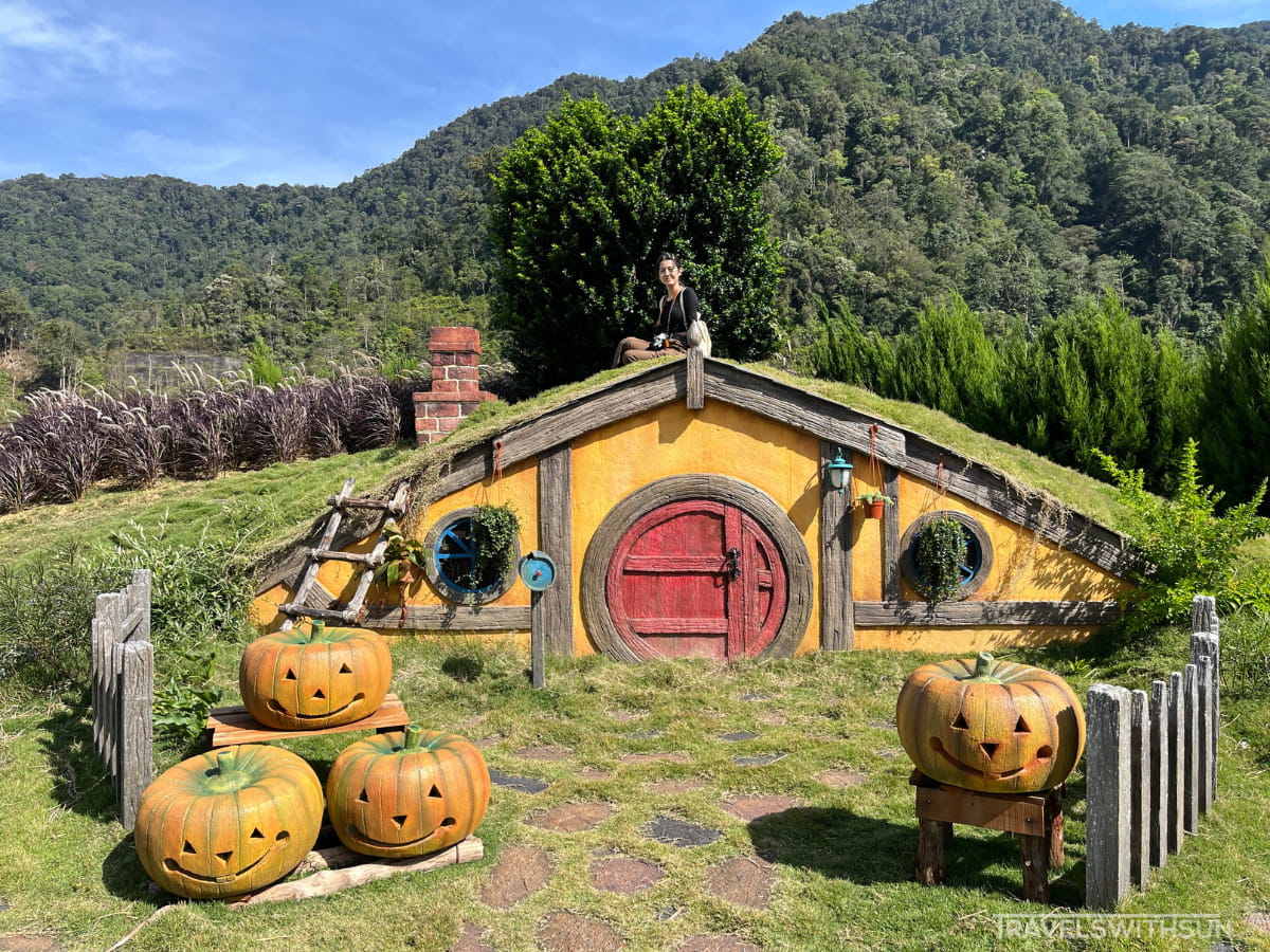 Pumpkin Themed Hobbit House At Hobbitoon Village At Perak