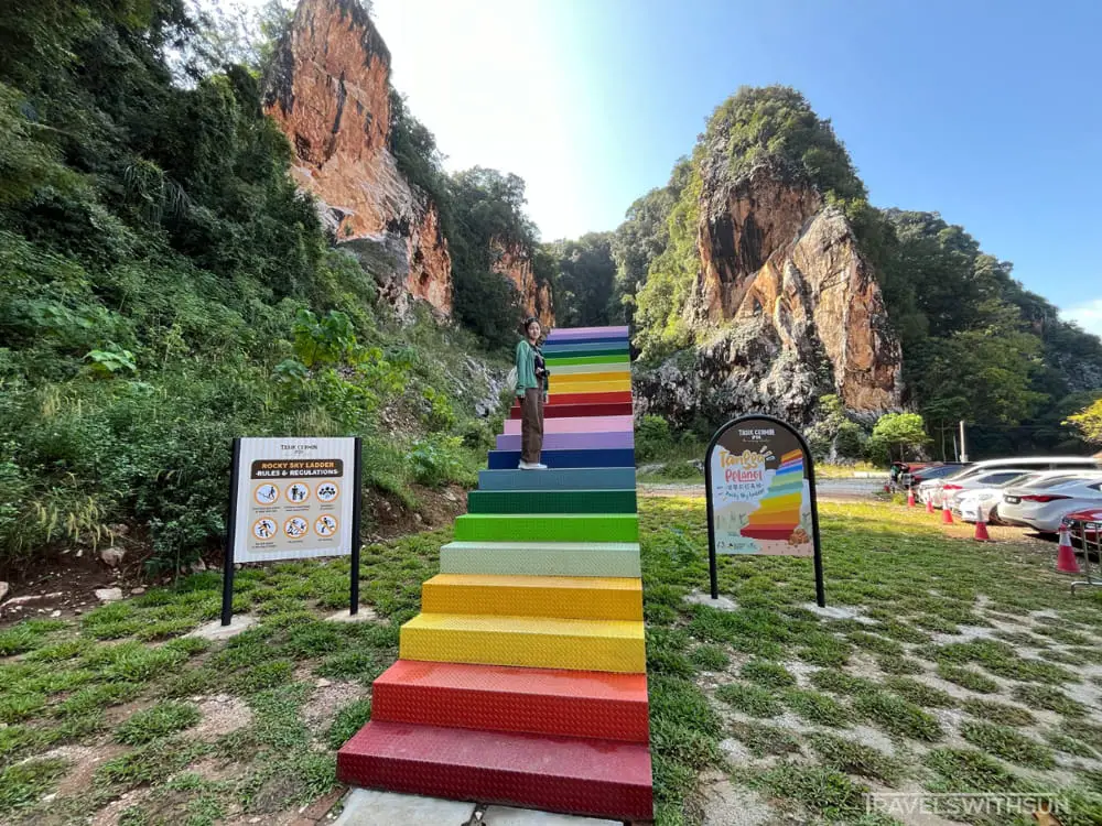 Rainbow Stairs That You Can Take A Photo With At Tasik Cermin 1
