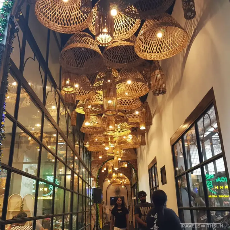 Rattan Lights At Luck Bros Kopi In Kota Damansara