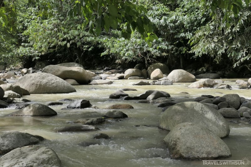 Rocky Stream At Camperz Hideout In Bentong