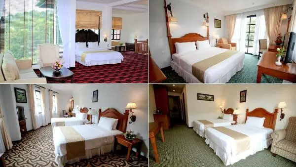 Rooms at Hotel De' La Ferns