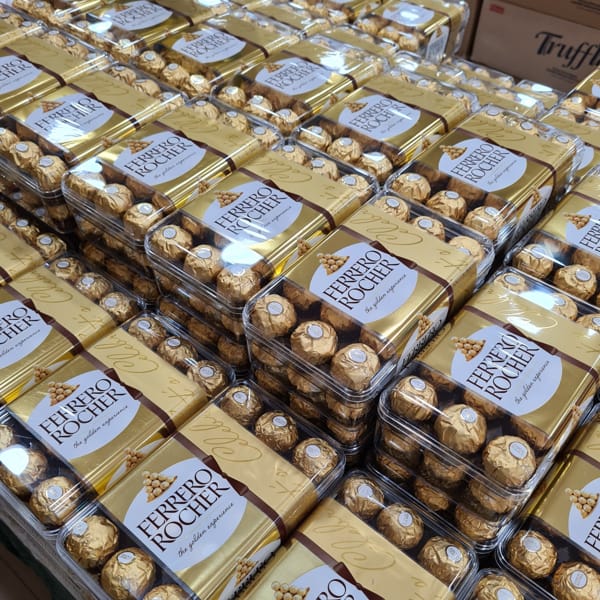 Rows Of Ferrero Rocher Chocolate At Rams Home Decor Sdn Bhd