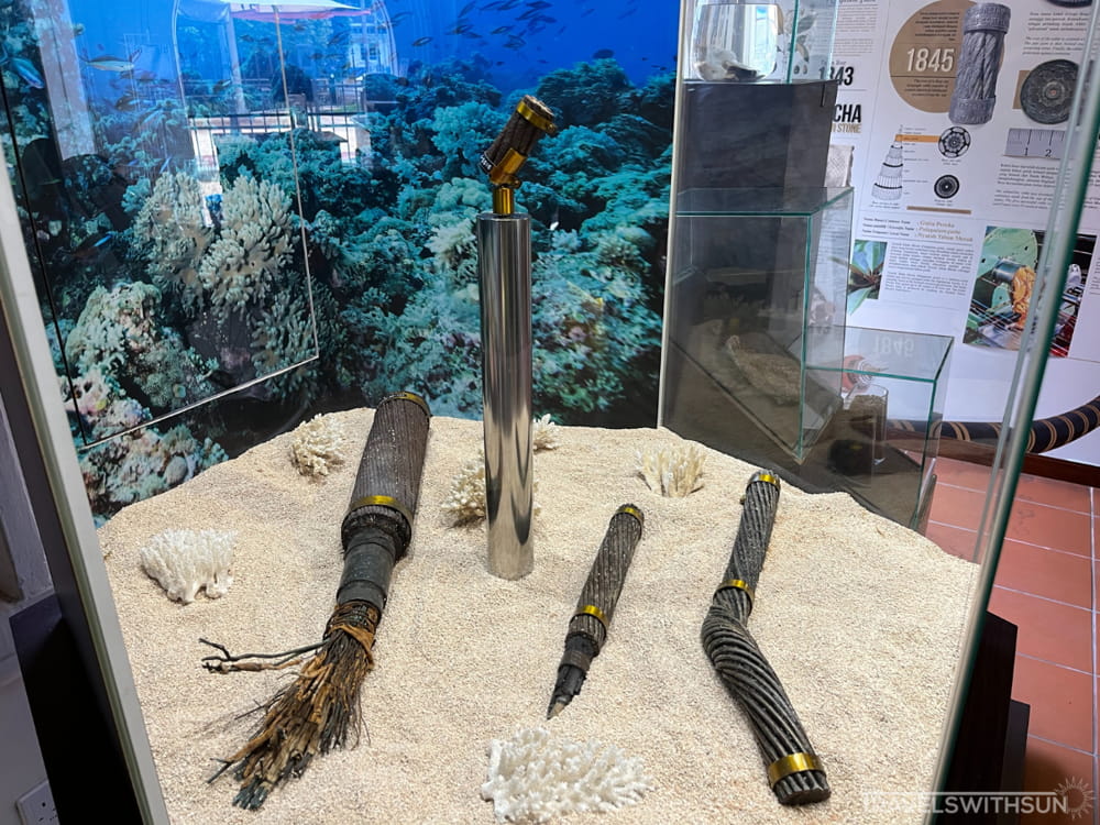 Samples Of Undersea Cables At The Telegraph Museum, Taiping