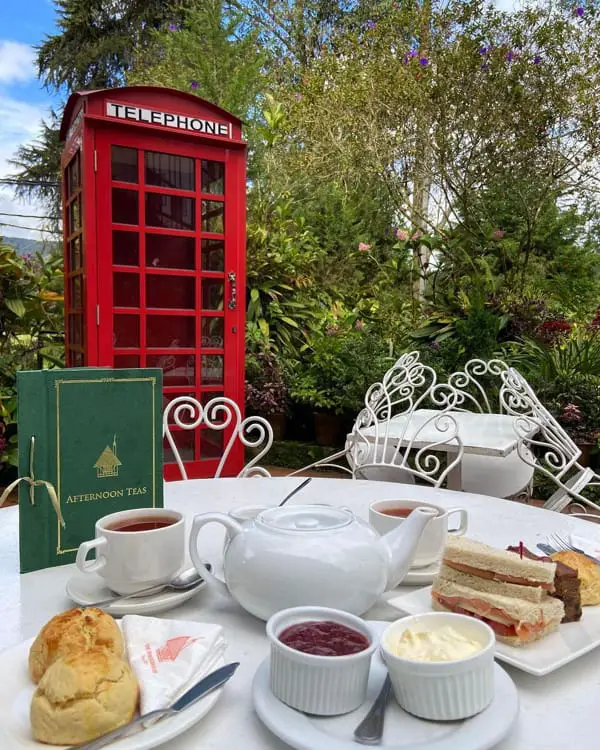 Scones In A British Like Setting At The Smokehouse Hotel & Restaurant, Cameron Highlands