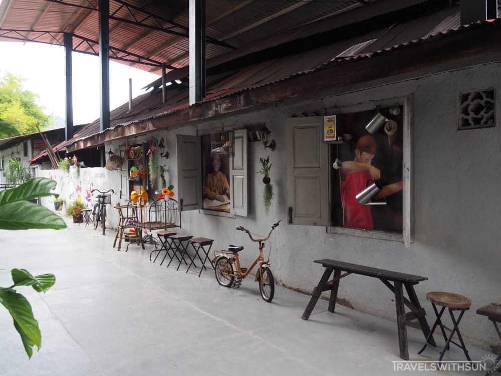 Seating And Wall Murals At Antong Coffee Factory, Taiping